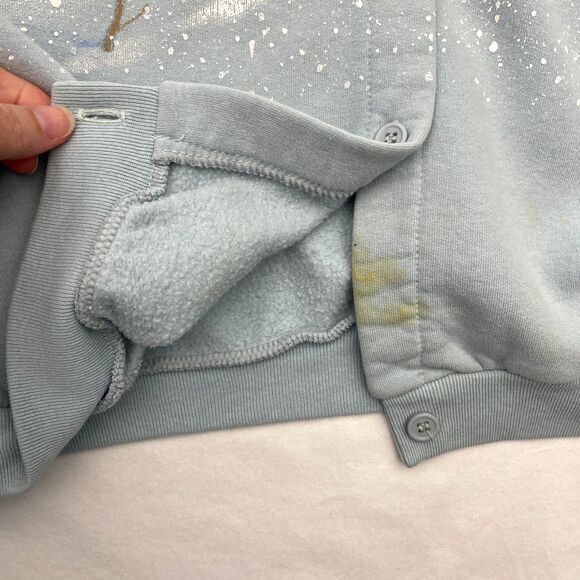 Vintage Artisans Sunschein Designs Cardigan Sweatshirt Grandma Blue Size Large - Picture 5 of 11